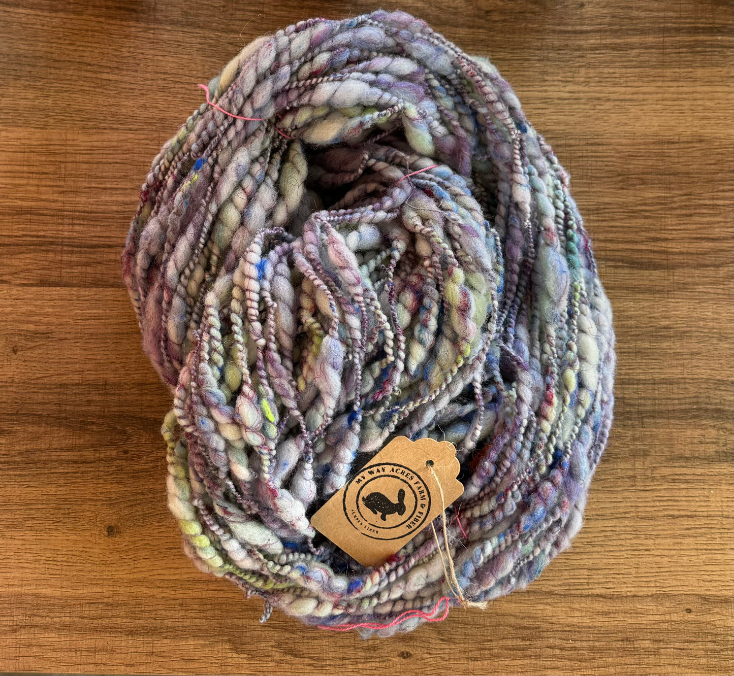 Handspun Wool and Silk Yarn - Artisan 2-Ply (65 yards)